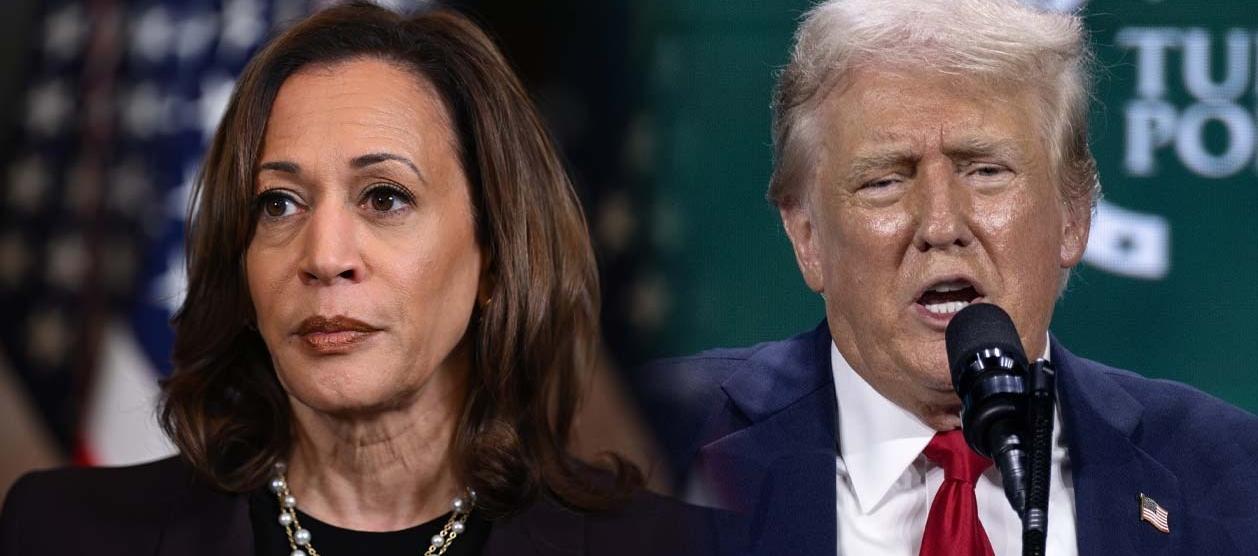 Kamala Harris y Donald Trump. 