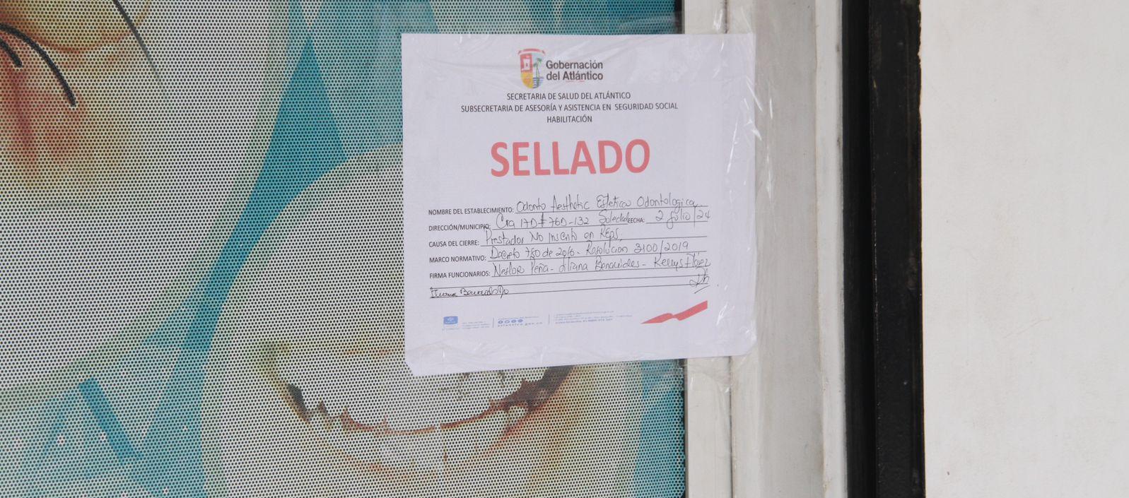 Una de las IPS selladas.