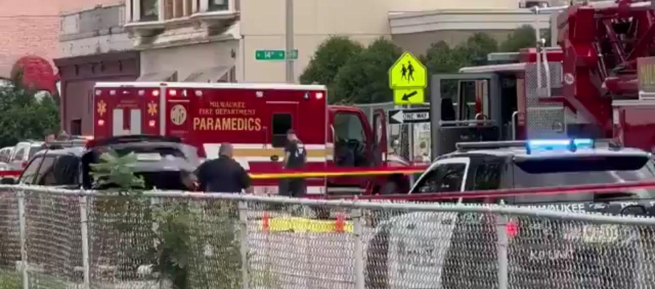 Imagen del sitio donde fue abatido el hombre.