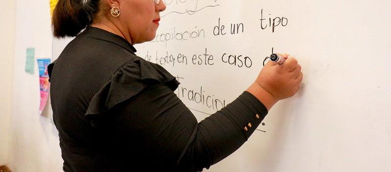 Imagen referencia de docente. 