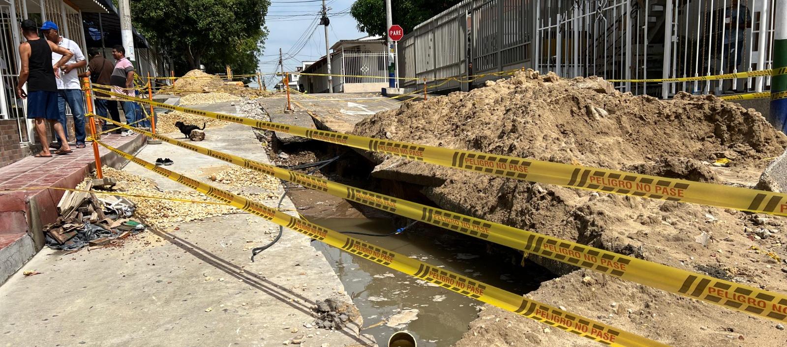 En la carrera 8B entre calles 41 y 40.