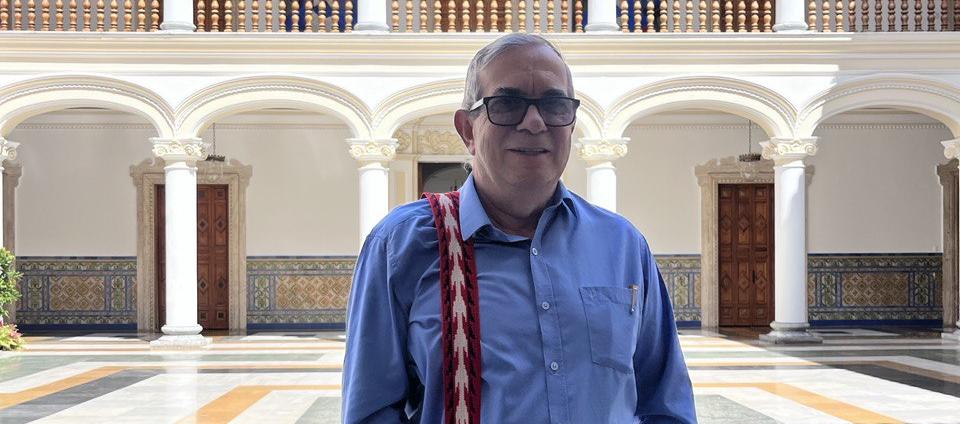 Rodrigo Londoño en Venezuela.