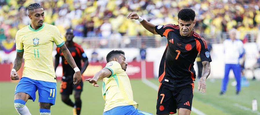 Luis Díaz contra Brasil.