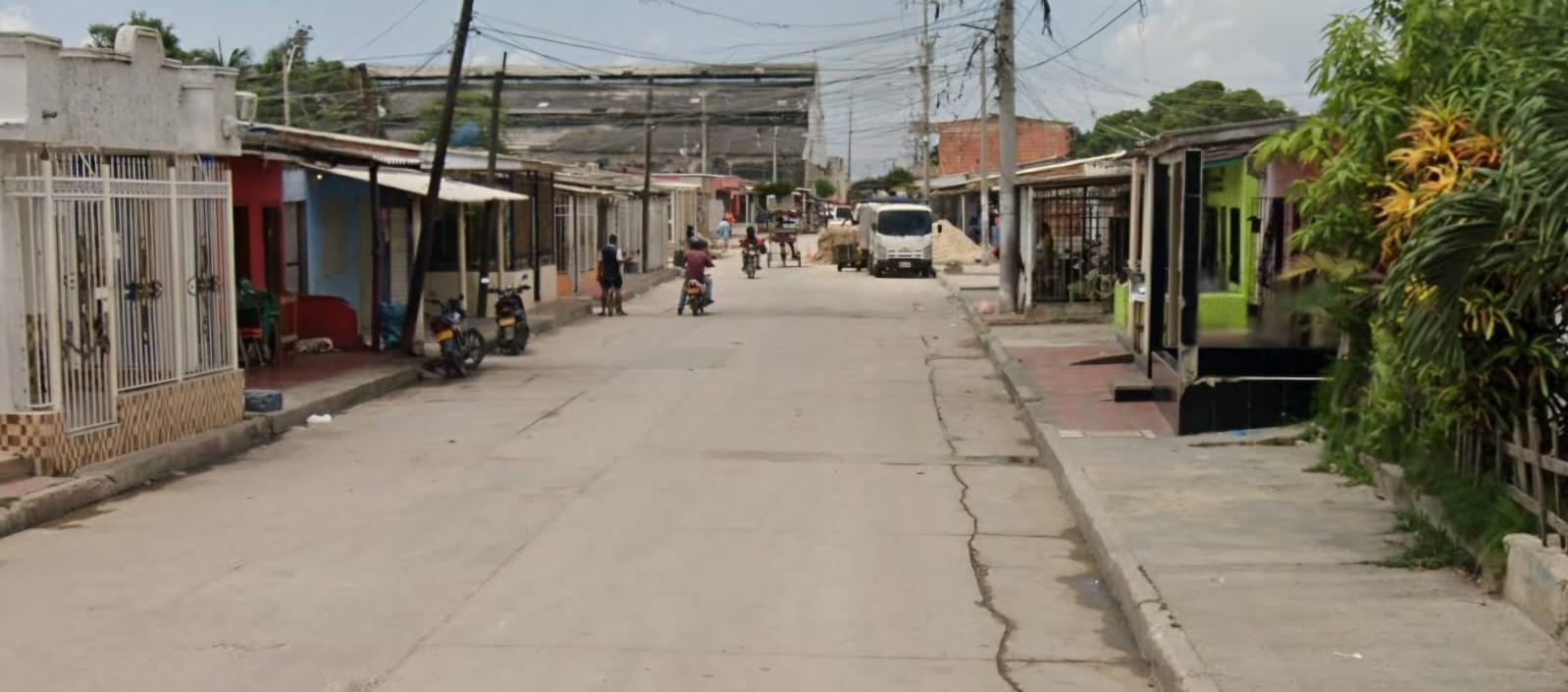 Lugar donde ocurrió el ataque sicarial. 