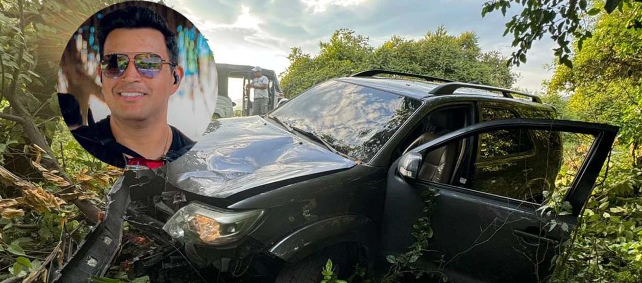 Se accidentó el rey vallenato Jaime Luis Campillo