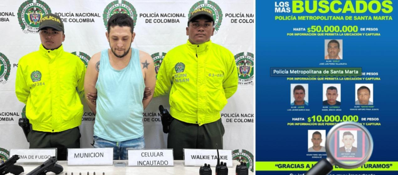 Alias 'Anthony' tras ser capturado por la Policía. 