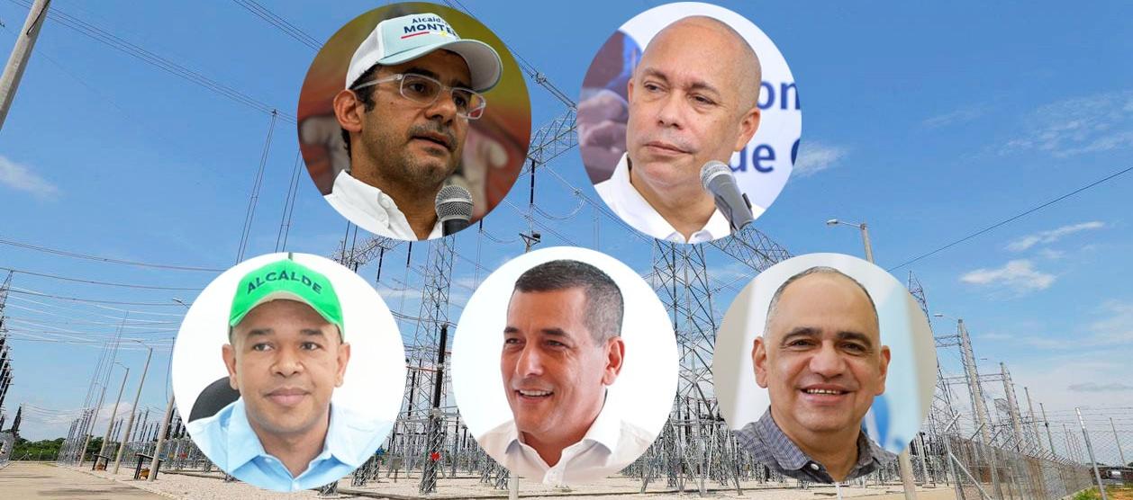 Los Alcaldes Hugo Kerguelen, Ernesto Orozco, Yahir Acuña, Dumek Turbay y Carlos Pinedo.