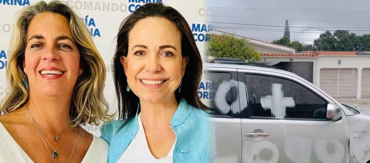 Magalli Meda y María Corina Machado.