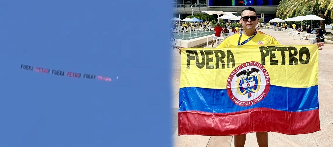 Mensajes contra Petro.