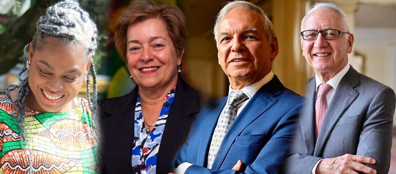 Aurora Vergara, Gloria Ramírez, Ricardo Bonilla y Guillermo Jaramillo.