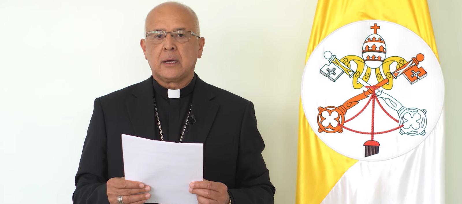 Monseñor Gabriel Ángel, Vicepresidente de la Conferencia Episcopal.