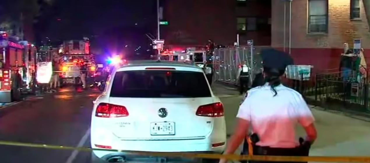 La Policía acordonó el área donde ocurrió la tragedia. 