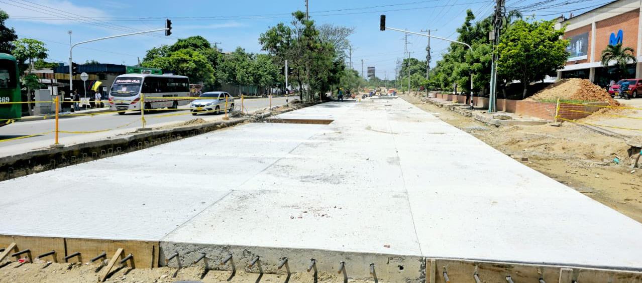 La obra en el sector Tauro.