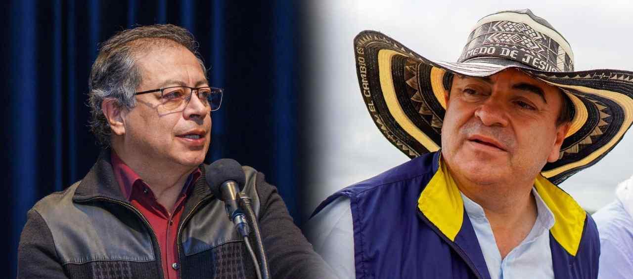 El Presidente Gustavo Petro y Olmedo López.