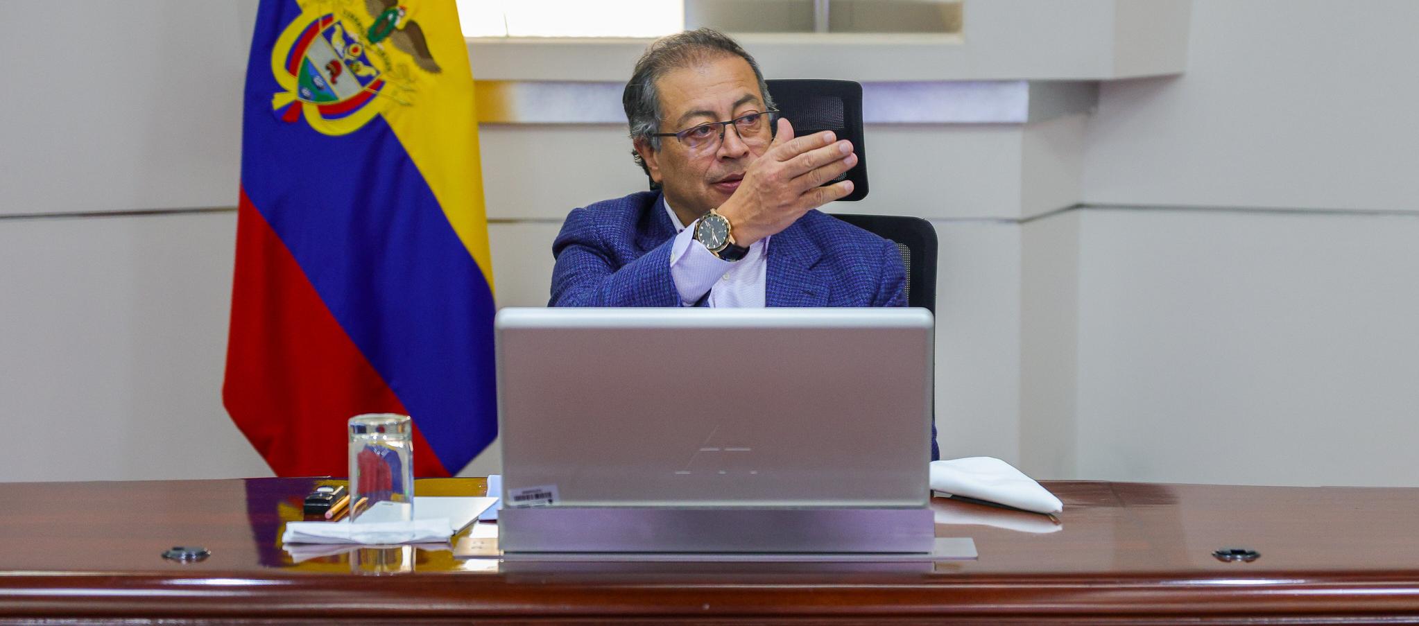 El Presidente colombiano, Gustavo Petro.