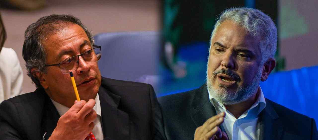 El Presidente Gustavo Petro e Iván Duque.