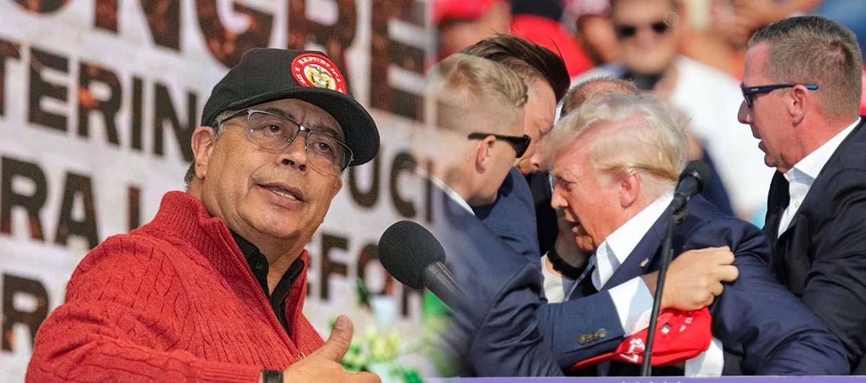 Gustavo Petro y Donald Trump, tras el ataque.