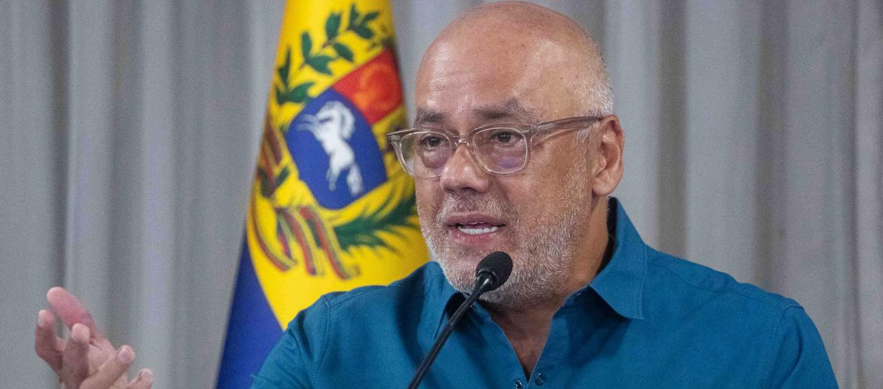 El presidente del Parlamento de Venezuela, el oficialista Jorge Rodríguez.