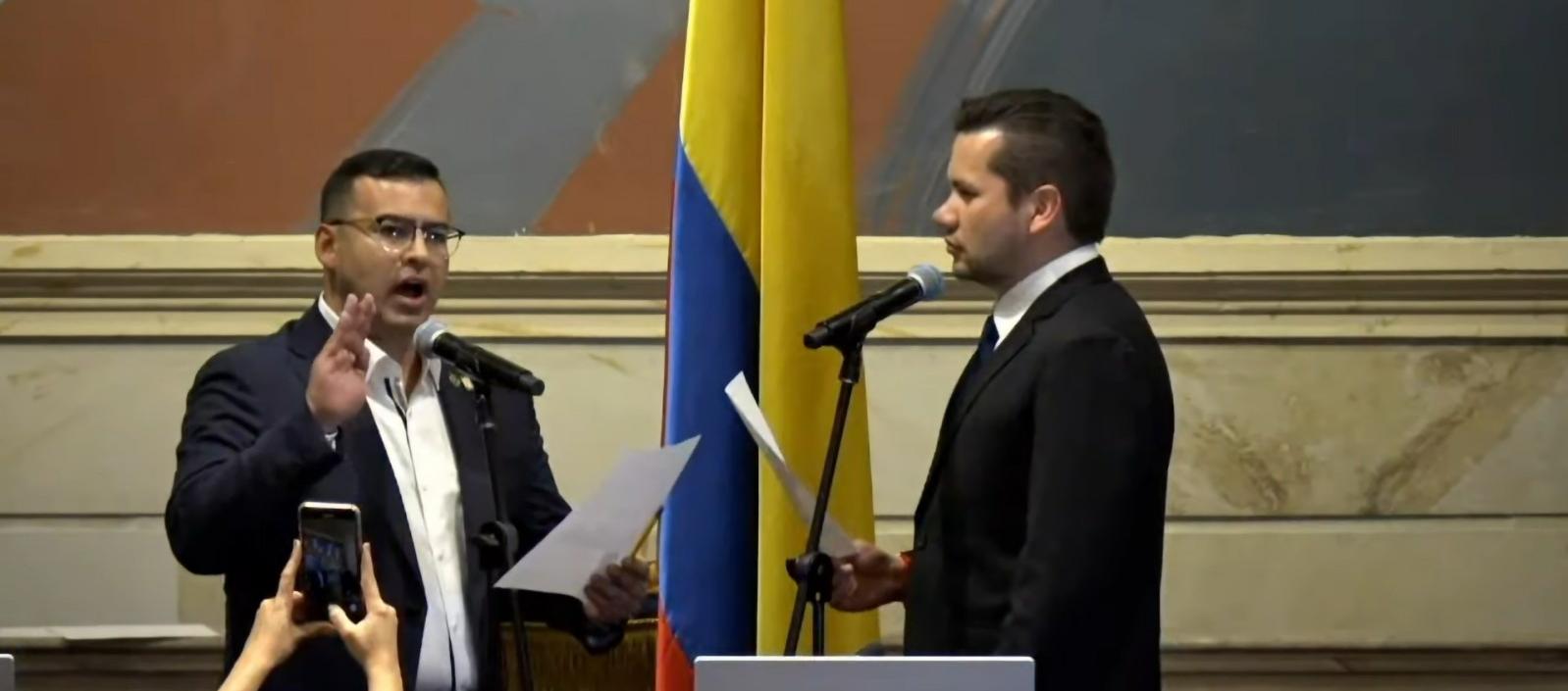 José Raúl Salamanca en su posesión como presidente de la Cámara.