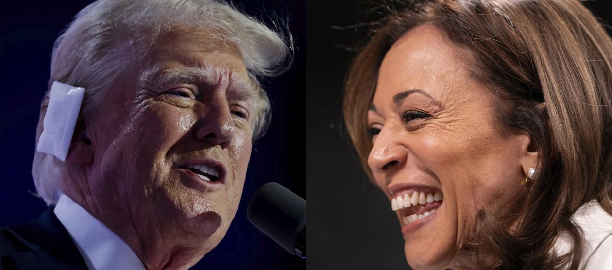 Donald Trump y Kamala Harris.