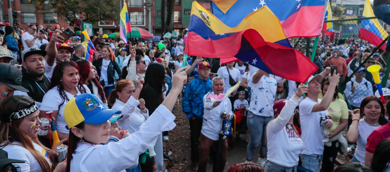Venezolanos en Bogotá.