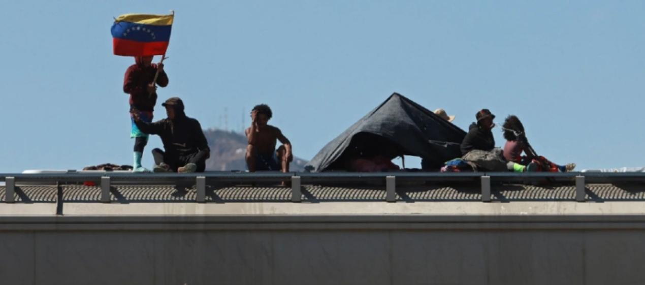 Migrantes venezolanos en México. 