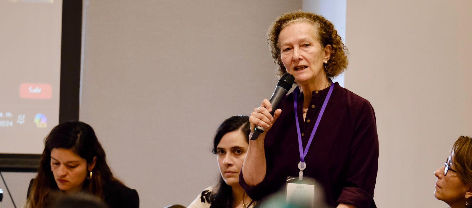 Vera Grabe, jefe de la delegación del Gobierno Nacional.