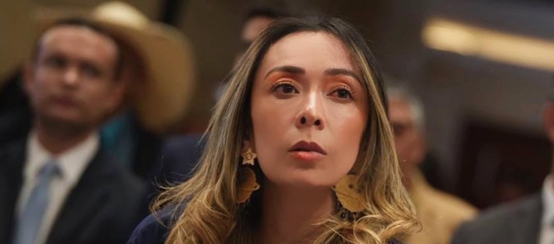 Katherine Miranda en el Congreso.