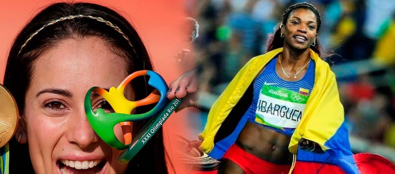 Mariana Pajón y Caterine Ibargüen, leyendas del deporte colombiano.