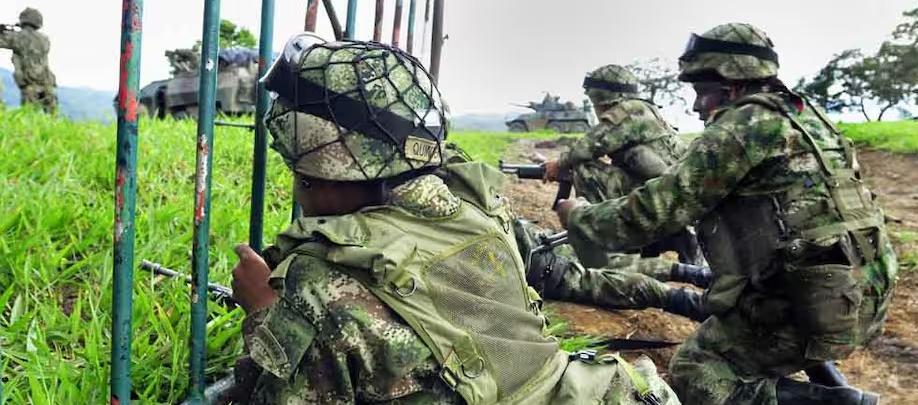 Soldados colombianos.