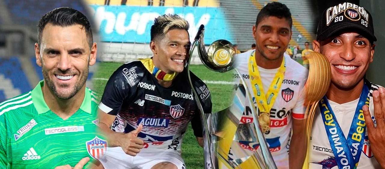 Sebastián Viera, Teófilo Gutiérrez, Luis Carlos Ruiz y Gabriel Fuentes.