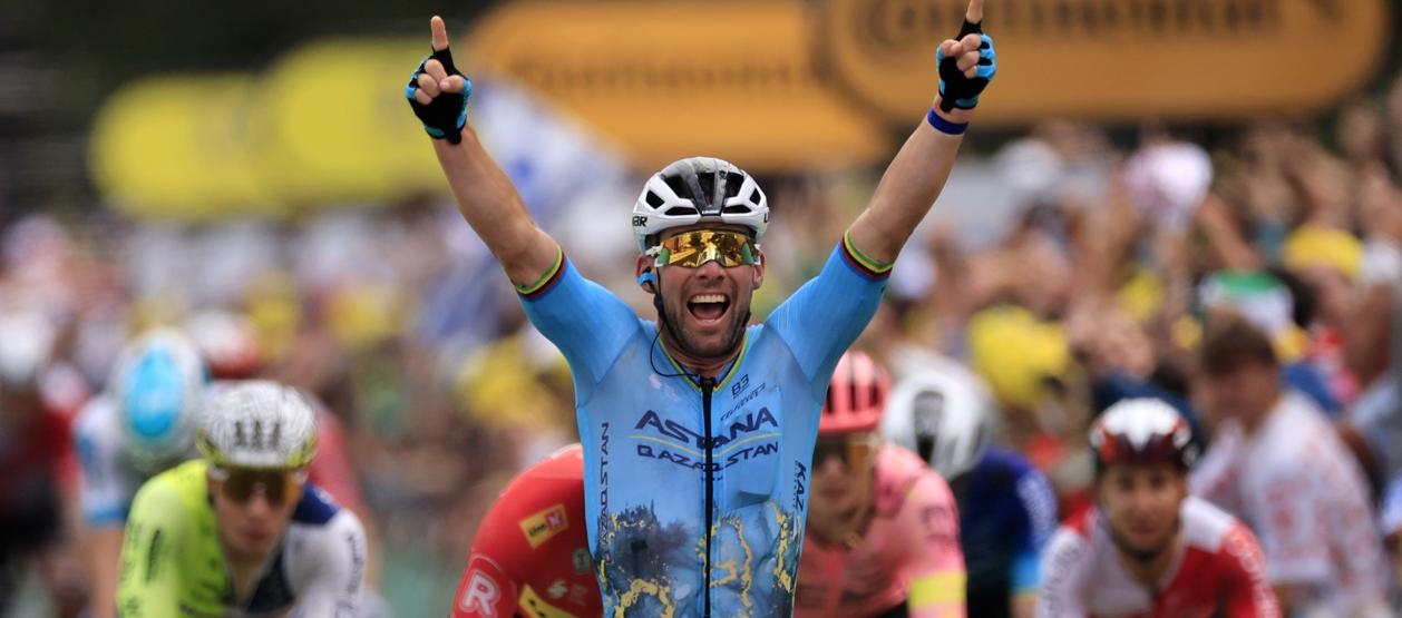 Mark Cavendish se convirtió en el ciclista más ganador de etapas en el Tour de Francia.