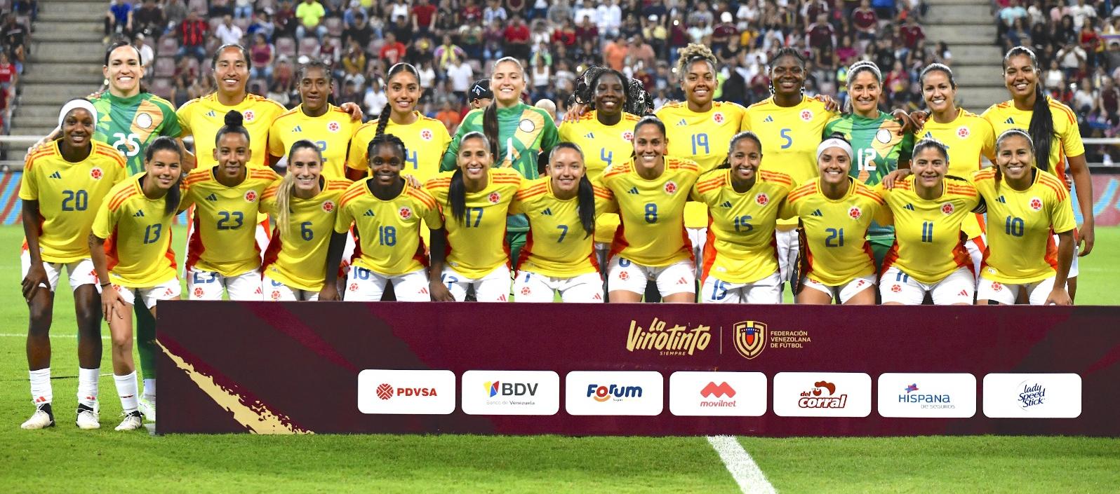 Selección Colombia de fútbol femenino que participará en los Juegos Olímpicos de París 2024.