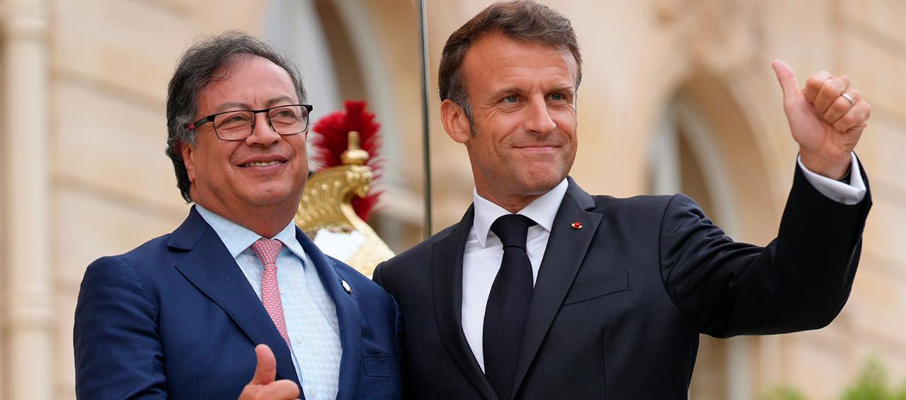 Gustavo Petro aprovechará su viaje a París para reunirse con el presidente francés Emmanuel Macron.