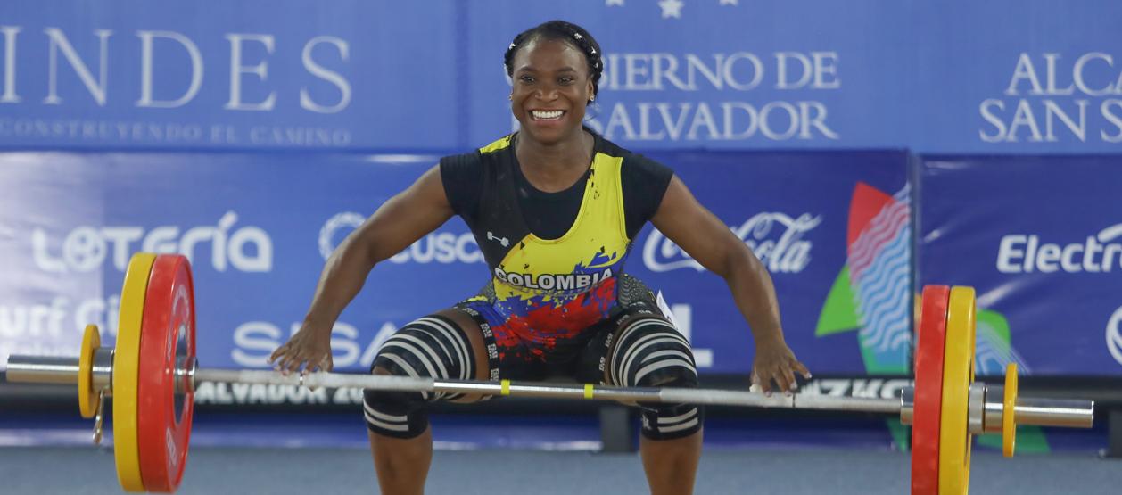 La pesista Yenny Álvarez es una de las esperanzas de medalla de Colombia.