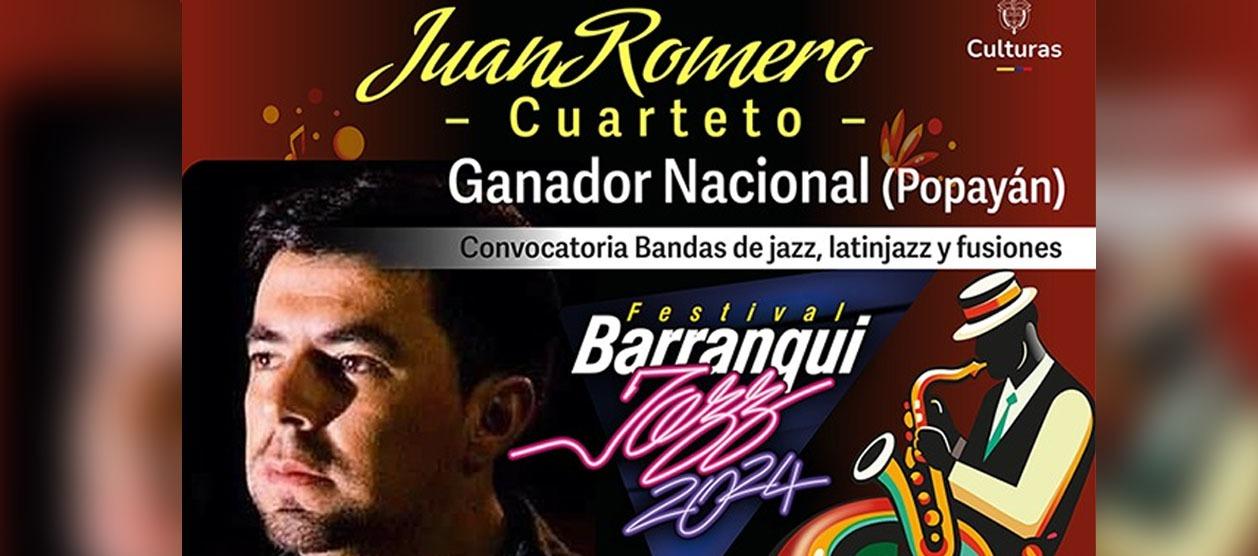 Juan Romero Cuarteto se presentará el sábado 14 de septiembre. 