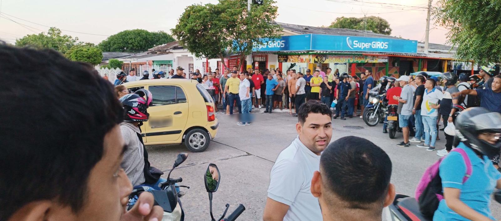 Lugar donde se registró la balacera. 