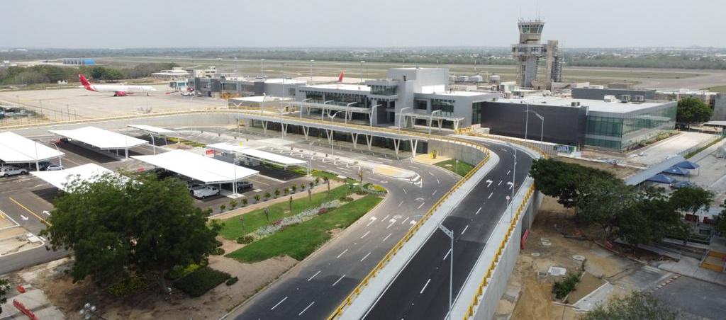 El aeropuerto Ernesto Cortissoz.