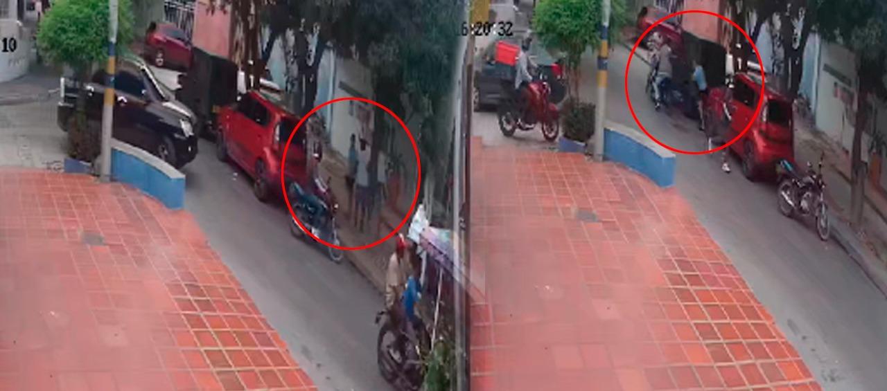 Imágenes del atraco.