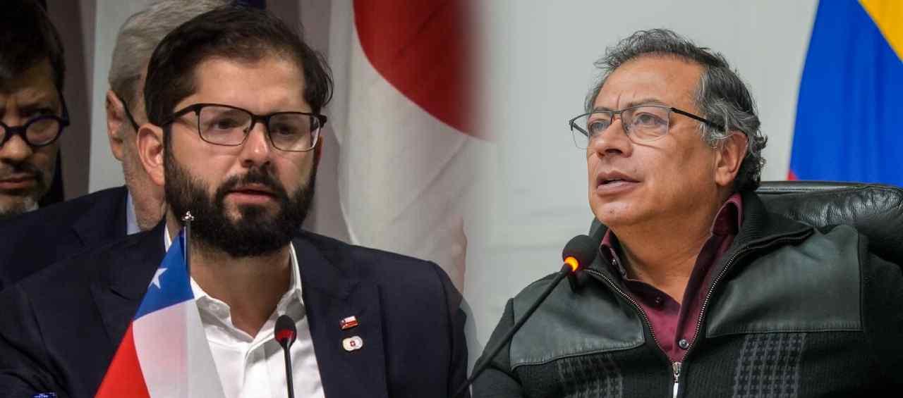 Gabriel Boric y Gustavo Petro.