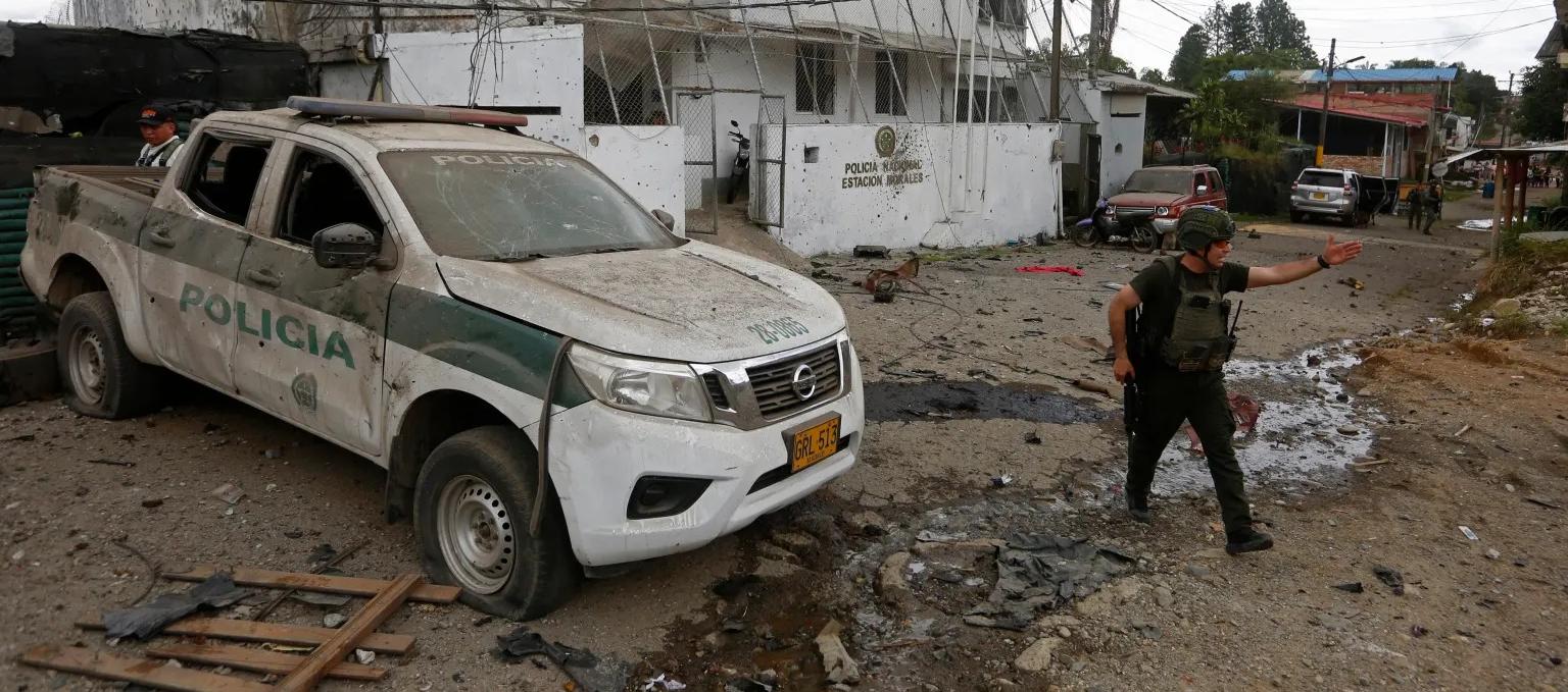 Imagen de uno los últimos ataques contra la Policía.