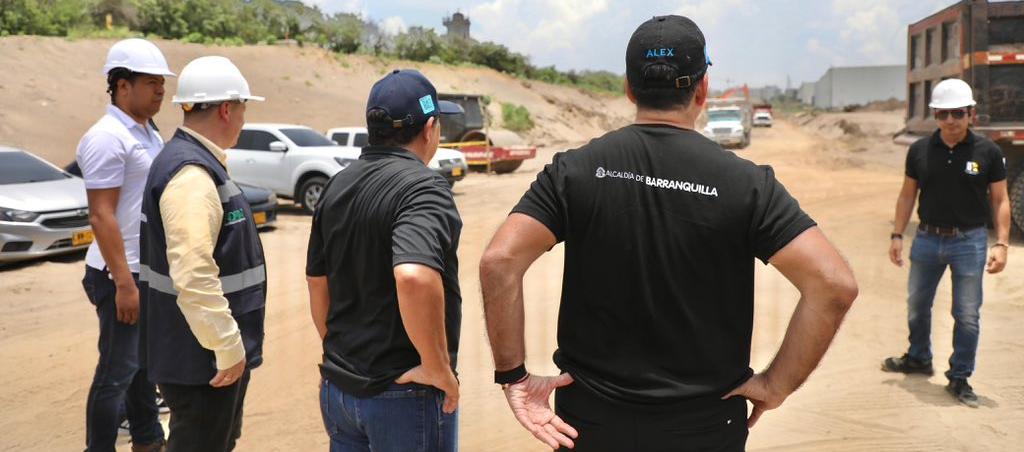 El Alcalde Alex Char inspeccionó la obra.