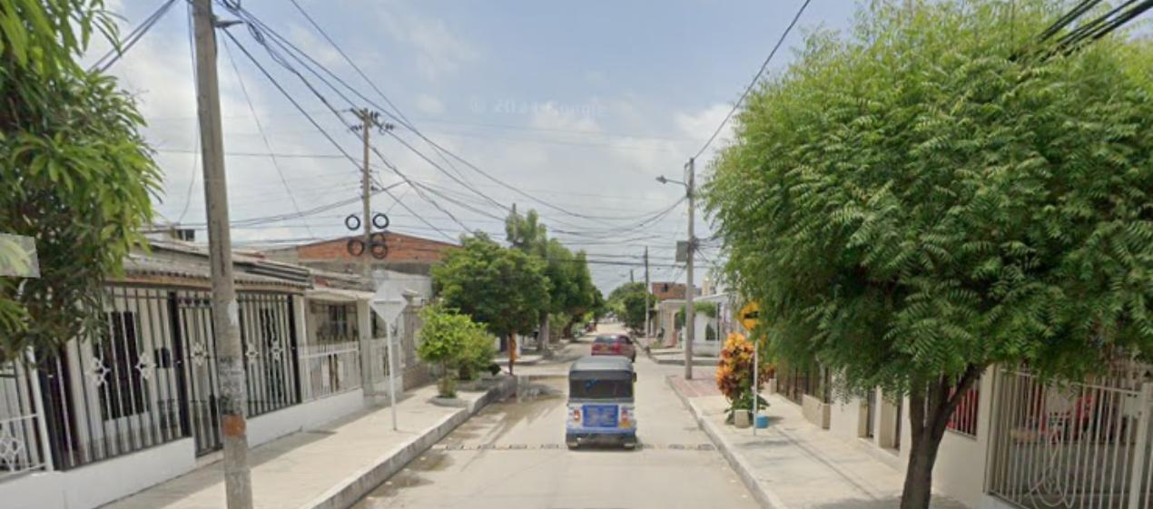 Aspecto del sector donde ocurrió el accidente. 