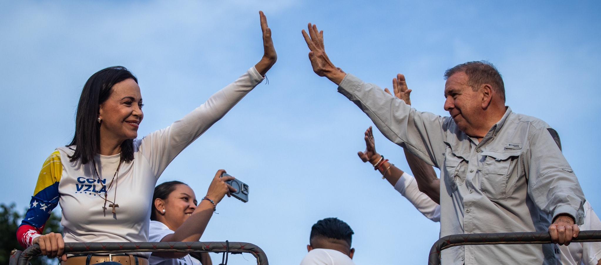 María Corina Machado y Edmundo González.