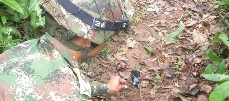 Imagen de referencia mina antipersonal.