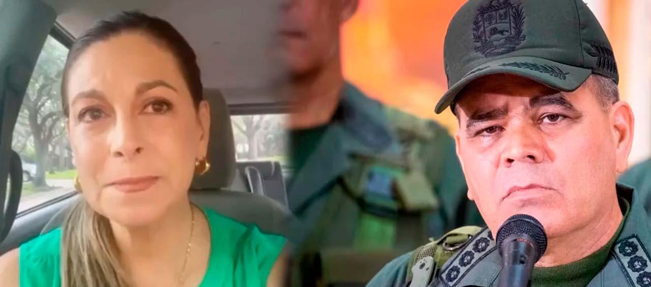 Ludmida Padrino y su primo Vladimir Padrino López, Ministro de Defensa de Venezuela.