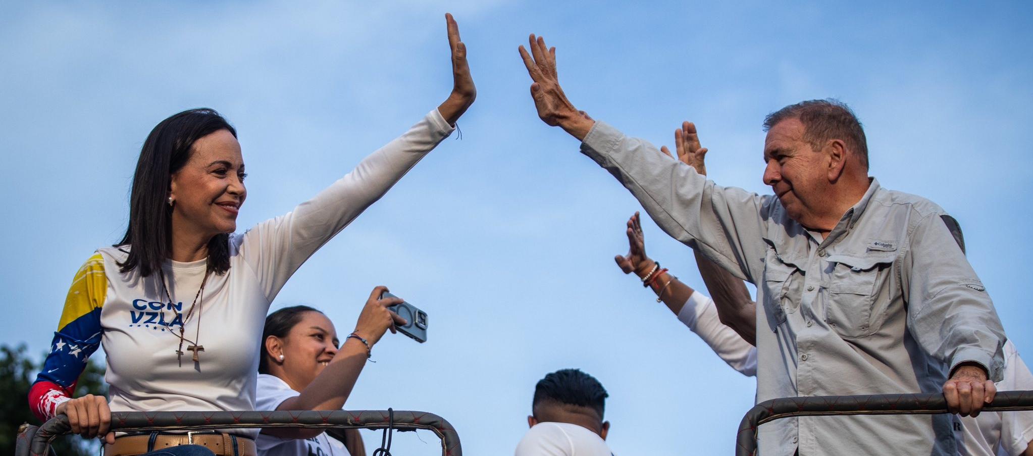 Edmundo González y María Corina Machado. 