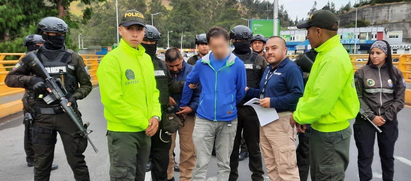 Momento de la captura.