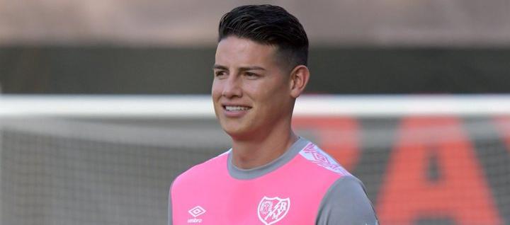James Rodríguez ya entrena con Rayo Vallecano.