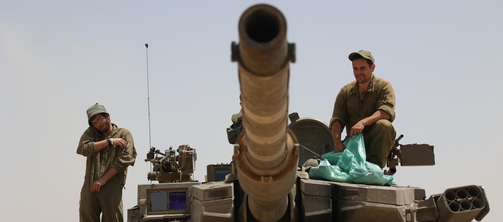 Ejército israelí en Gaza.